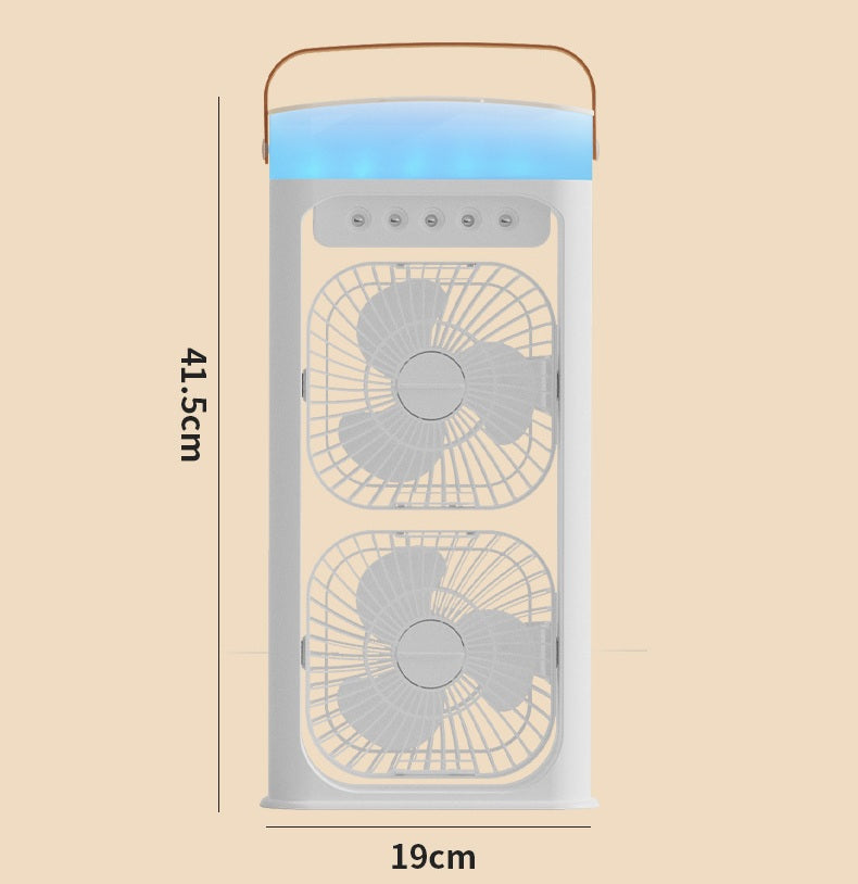 # Dual-Head Spray Water-Cooled Humidifier Fan