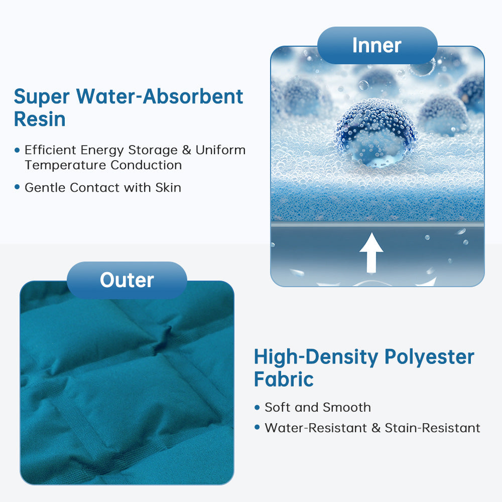 Hot and cold compress shoulder pads
