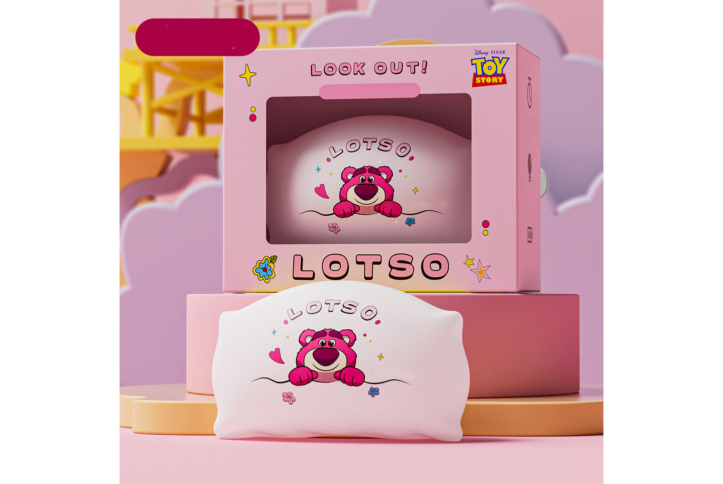 Strawberry Bear/Stitch Pillow Magnetic Night Light