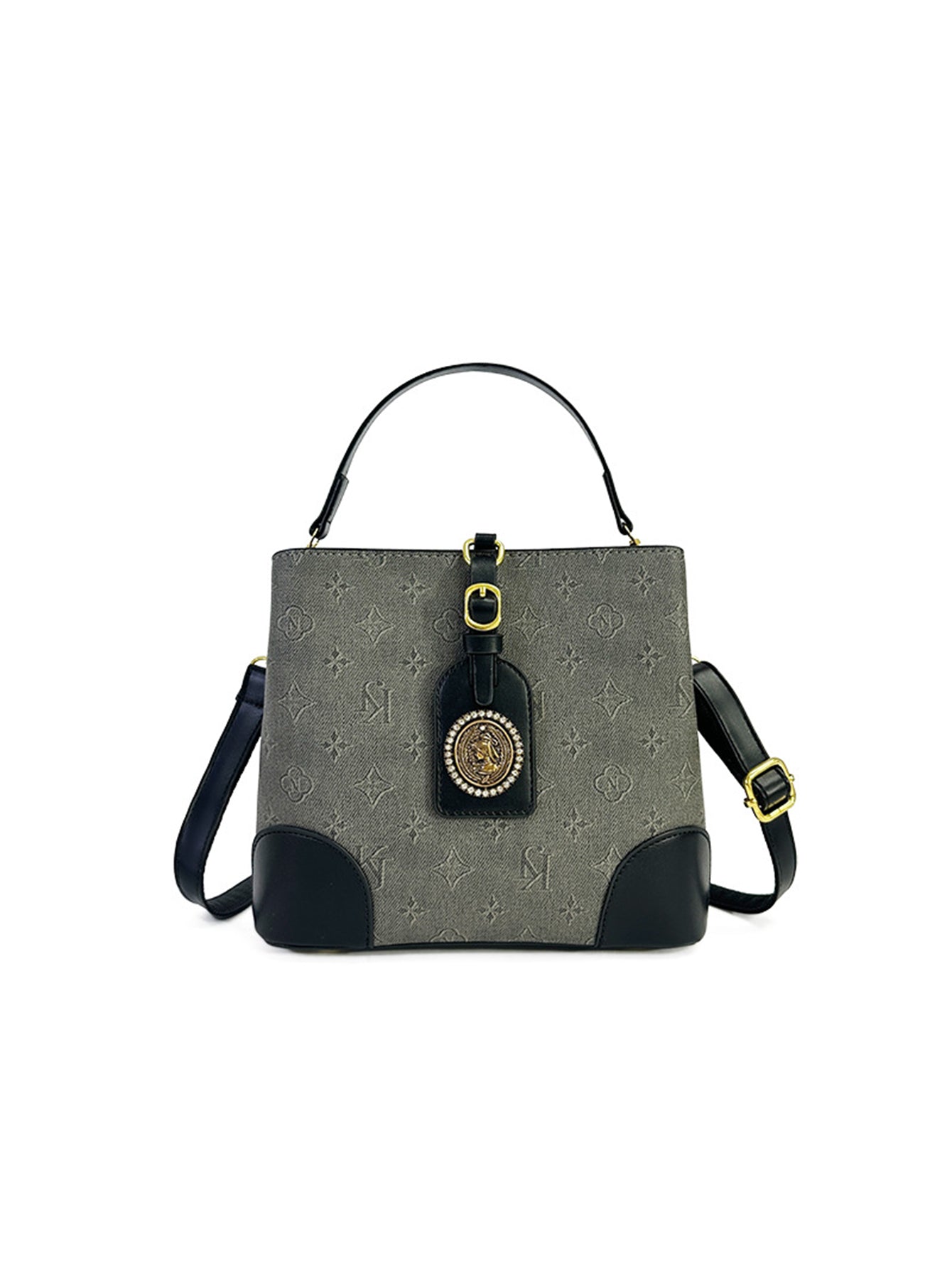 Retro Printed Tote Bucket Bag