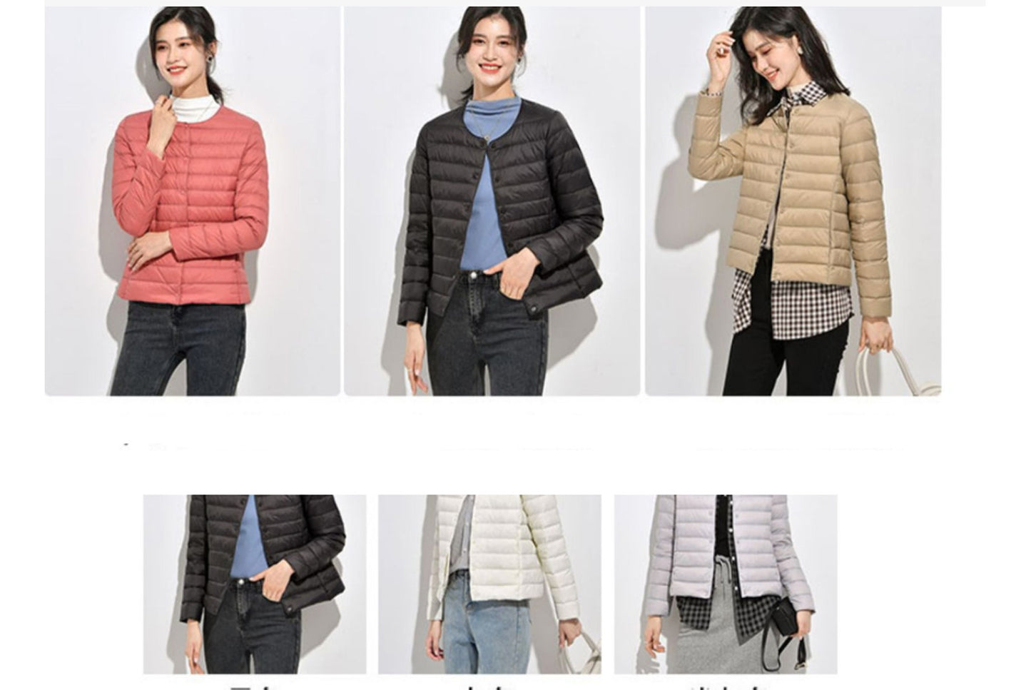 **Lightweight Down-Lined Down Jacket for Autumn/Winter (Warm Version)**