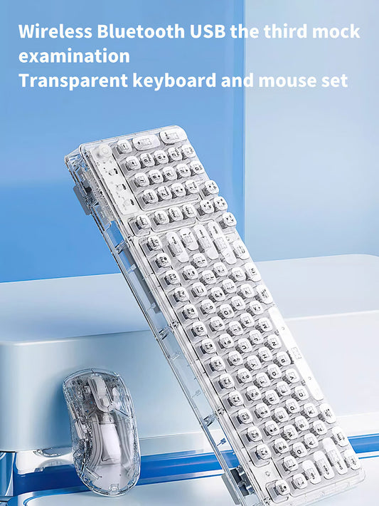 Crystal-Clear Wireless Bluetooth Keyboard - 2 Colours