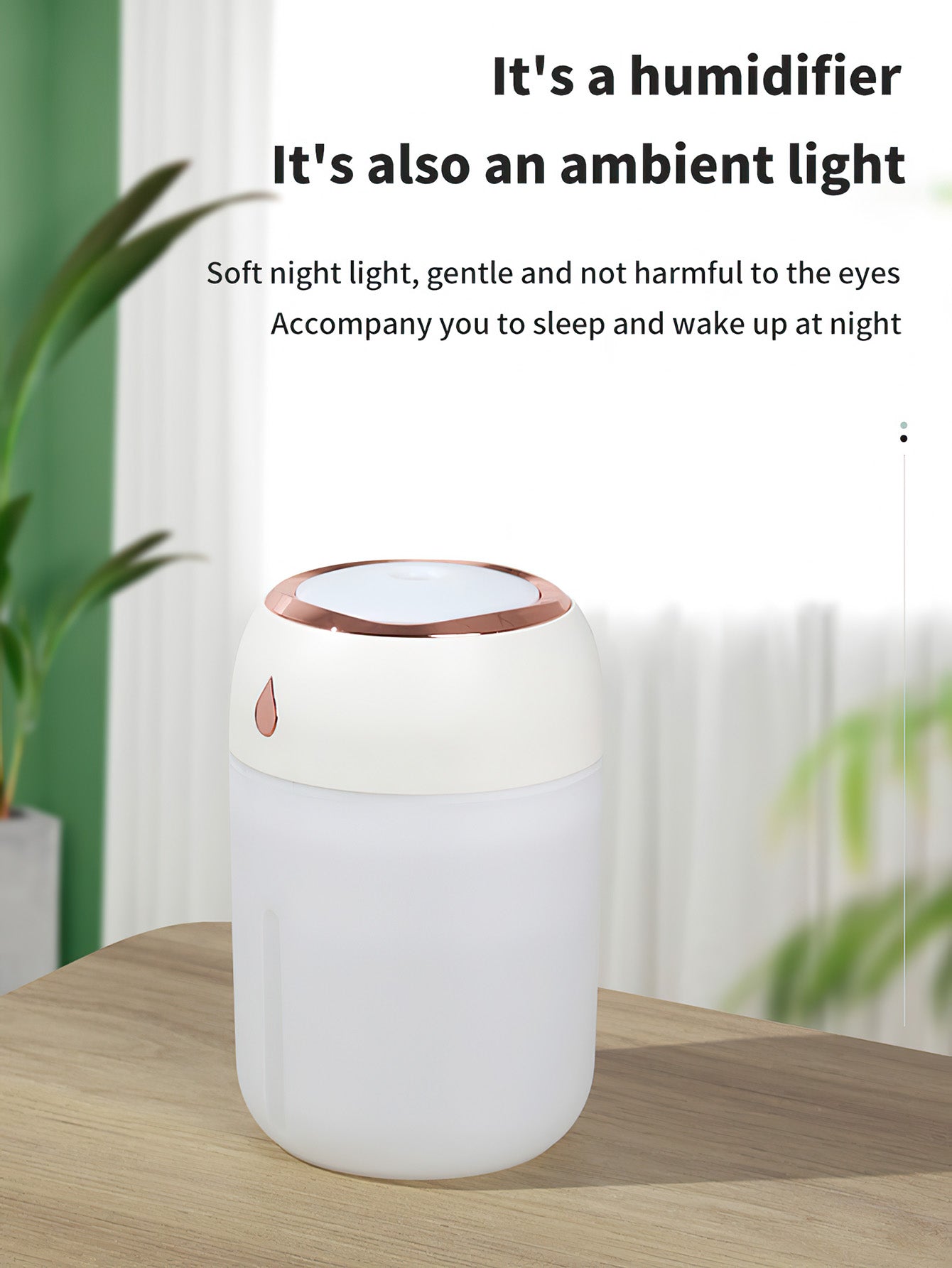 Mini Water Drop Humidifier: Perfect for Home and Travel - 3 Colours