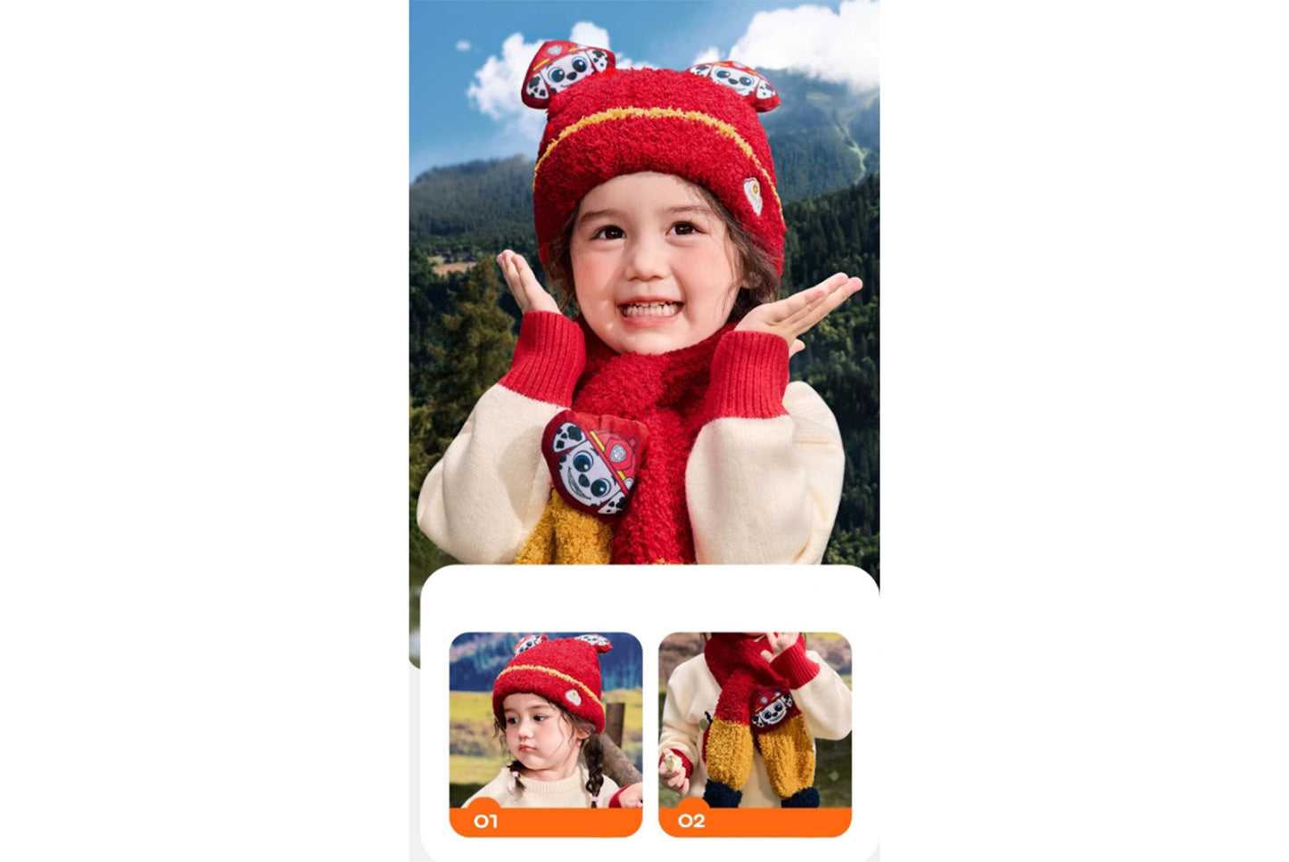 Children's Warm Half-Fleece Knit Hat