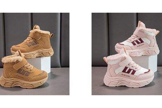 Girls' Fleece-Lined Sneakers, Warm High