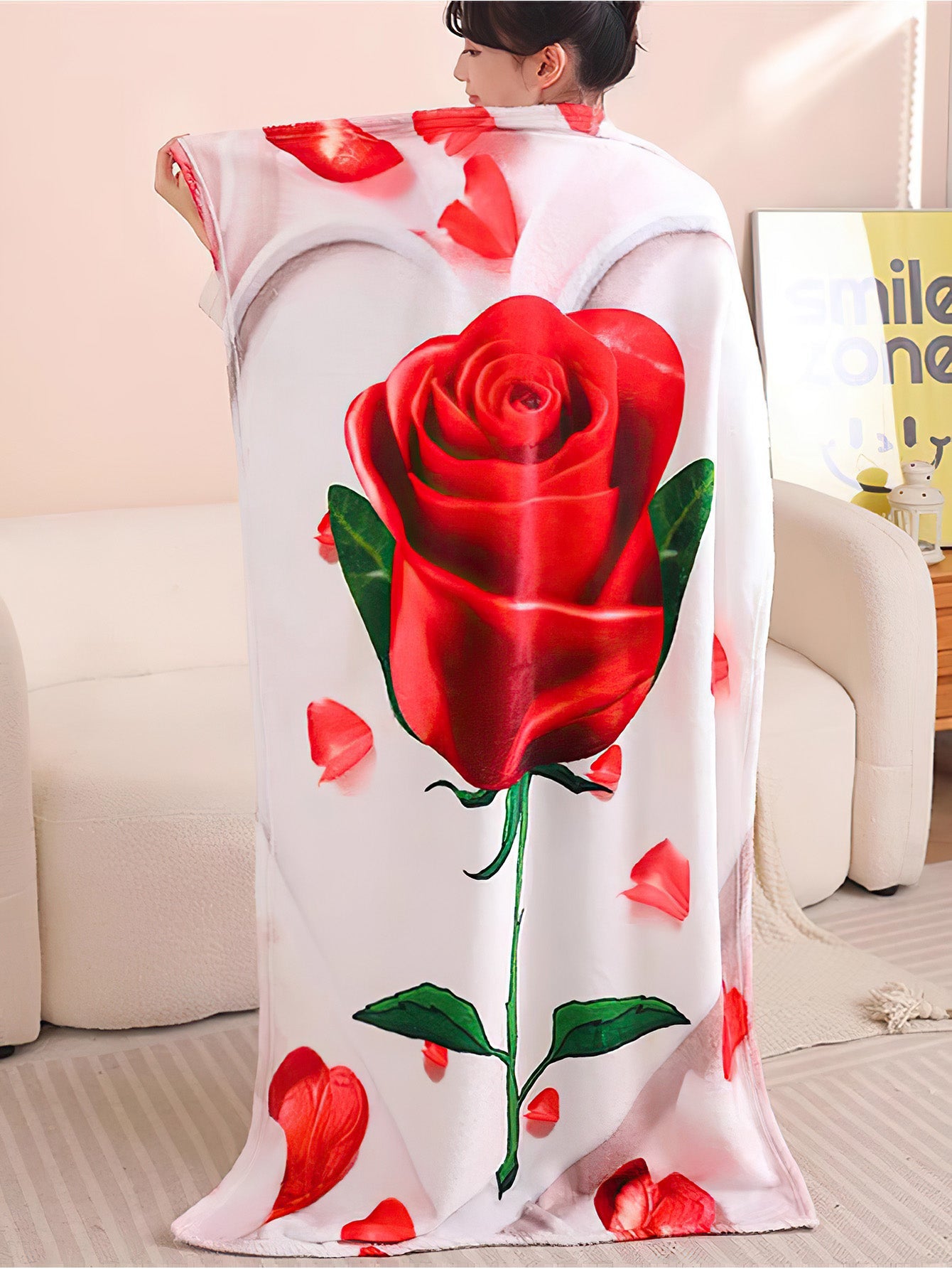 Blooming Rose Decorative Pillow – Your Versatile Comfort Companion - 2 Colours