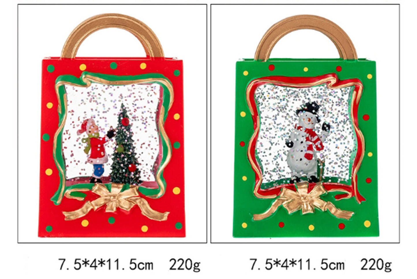 Portable Crystal Chandelier - Snowy Christmas Water Ball Light Decoration