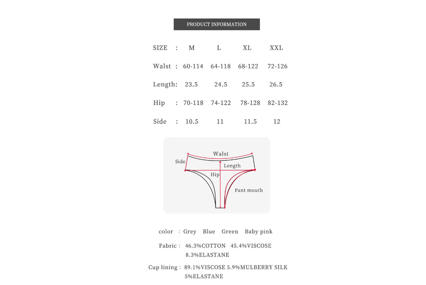 **Comfortable, Breathable, Low-Rise, Large-Size Seamless Maternity Briefs**