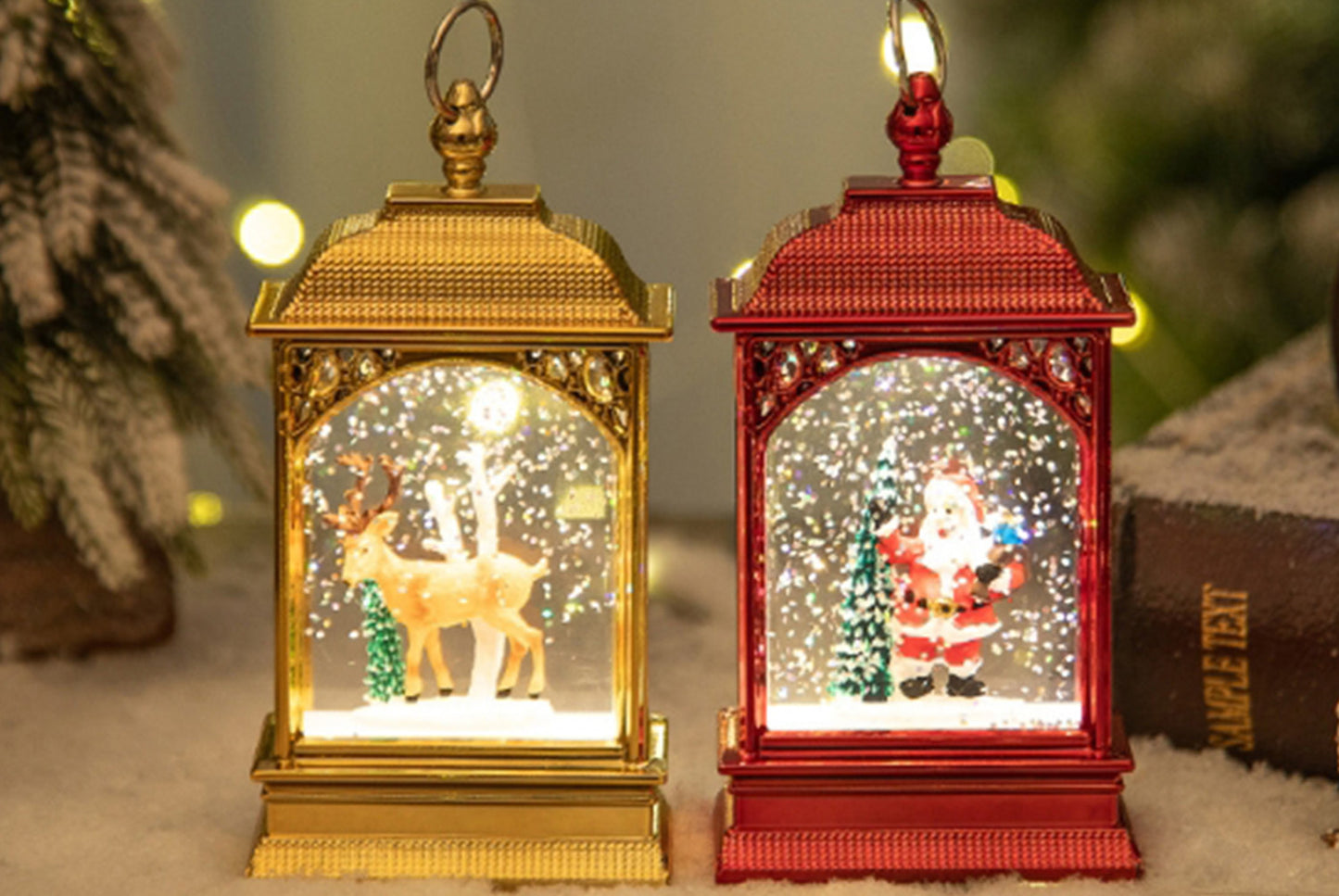 Luminous Santa Portable Crystal Chandelier - Desktop Decorative Ornament