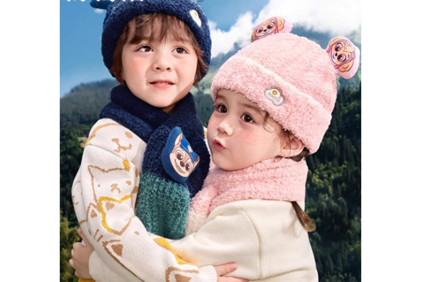 Children's Warm Half-Fleece Knit Hat