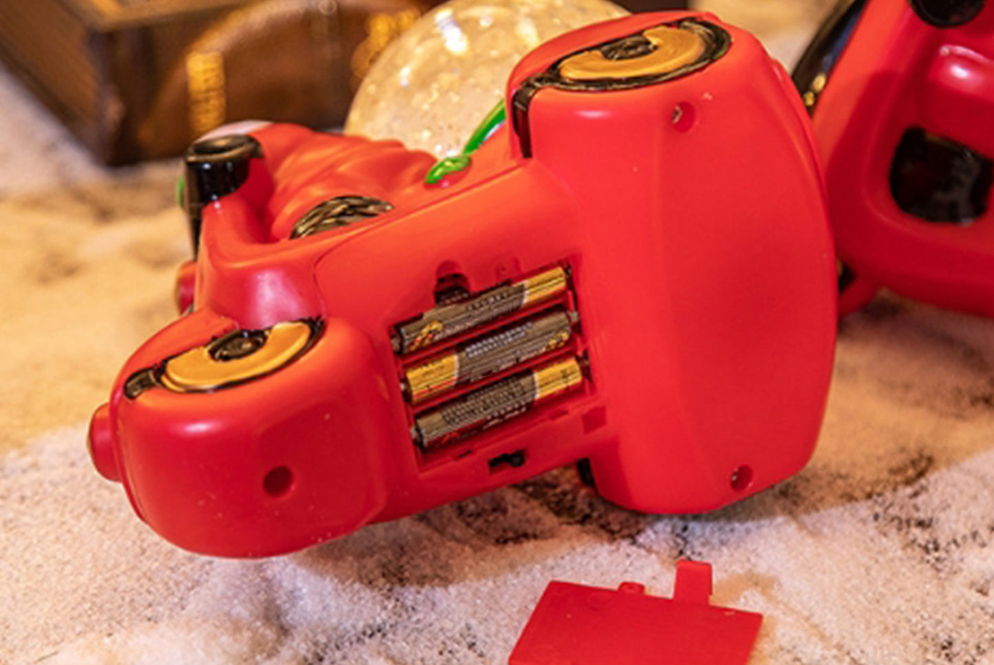 **Christmas Music Box Crystal Ball - Snowfall Motorcycle Music Box Gift**