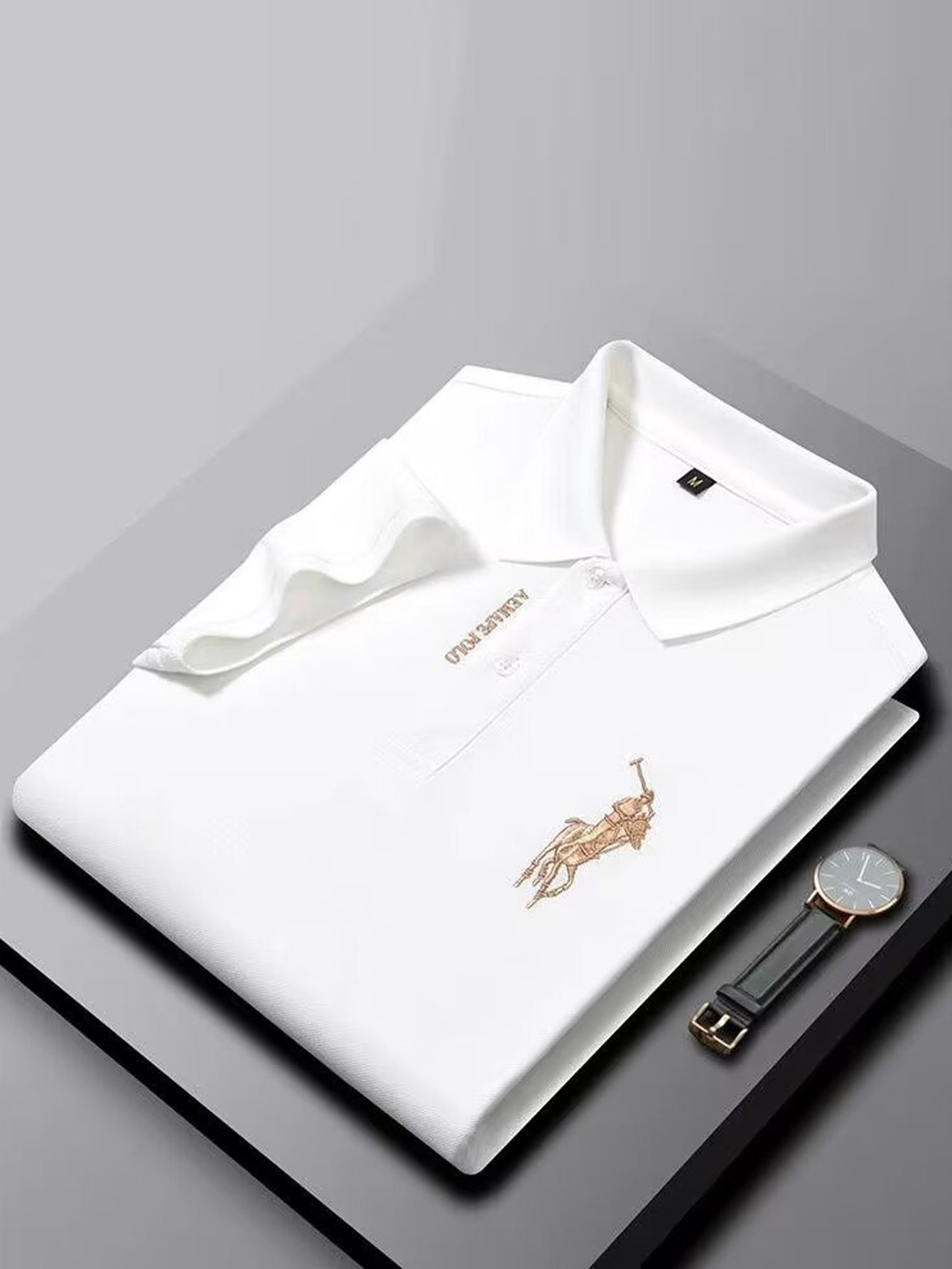 Men's business embroidered POLO shirt