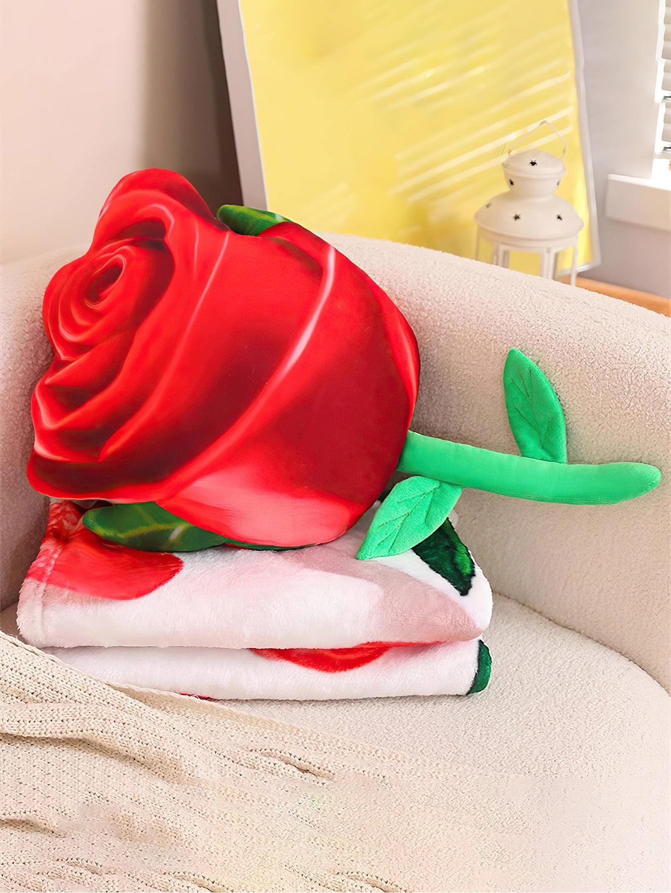 Blooming Rose Decorative Pillow – Your Versatile Comfort Companion - 2 Colours