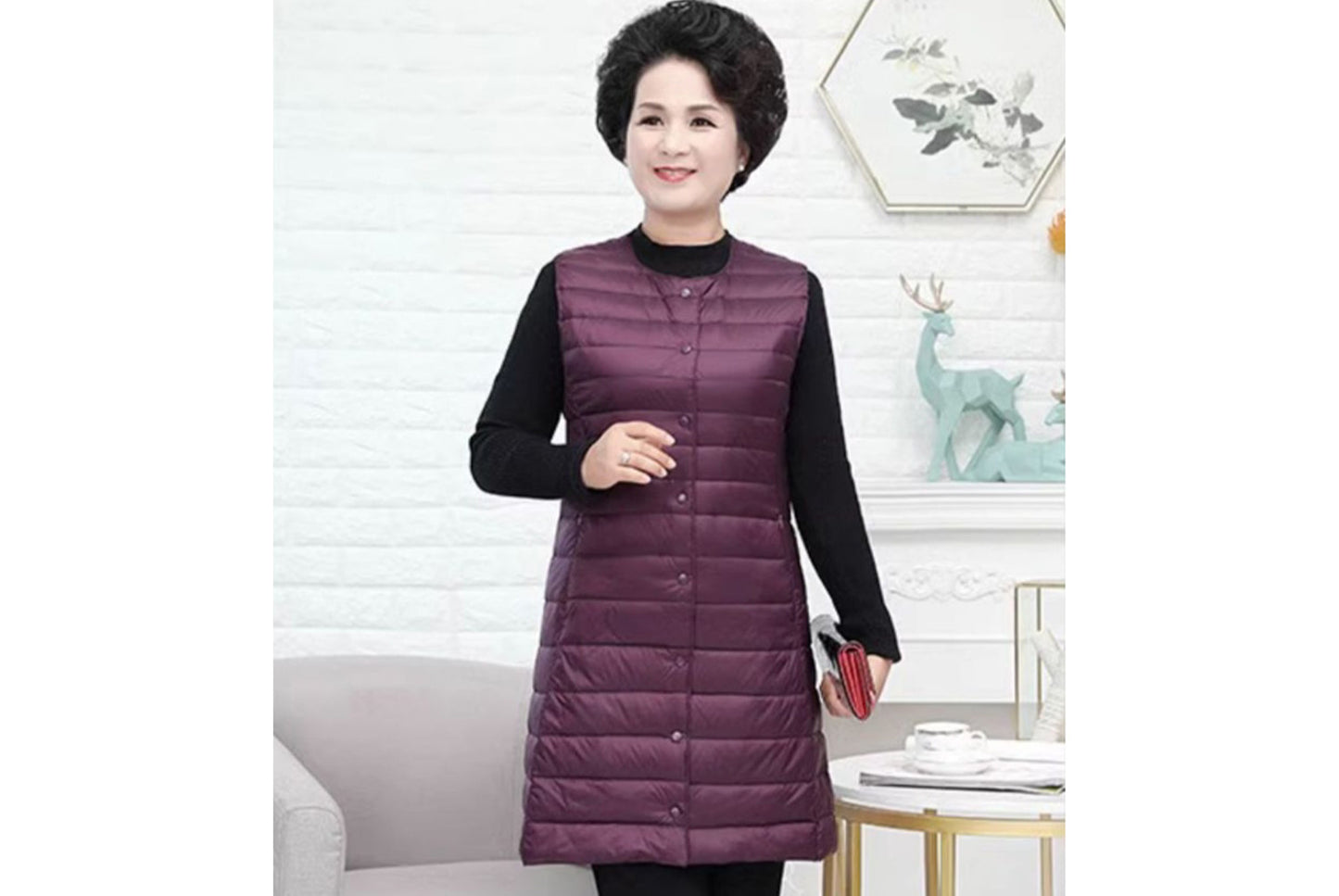 Middle-Aged and Elderly Down Vest