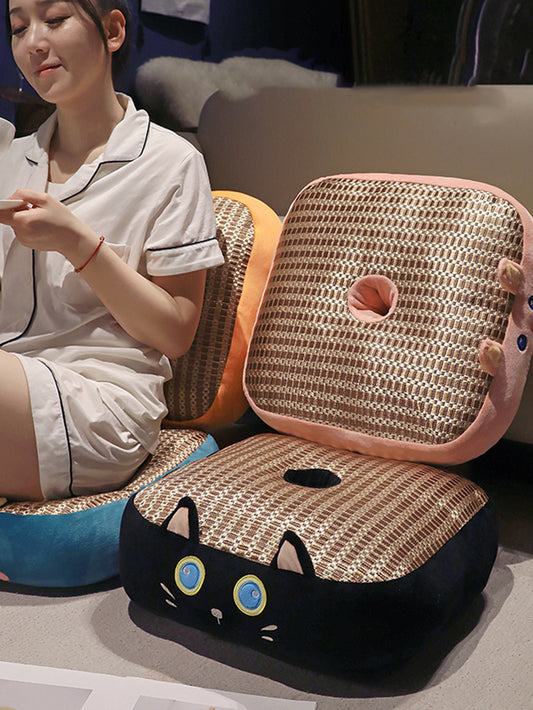 Cartoon ice rattan mat cushion