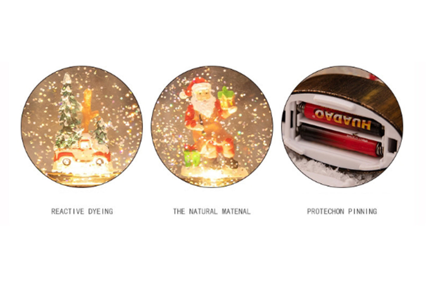 **Christmas Glowing Crystal Ball Night Light - Creative Scenery Ornaments**