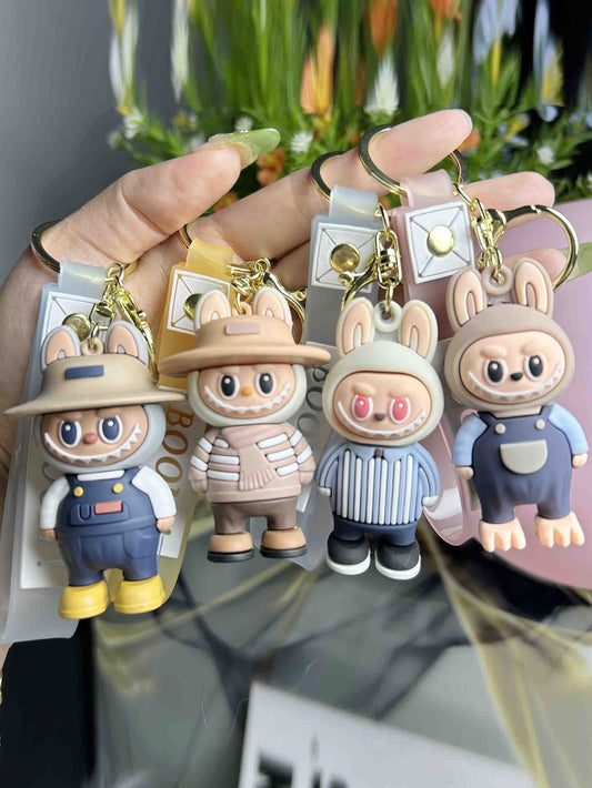 Cartoon PVC Soft Rubber Labu Keychain Pendant Blind Box Series