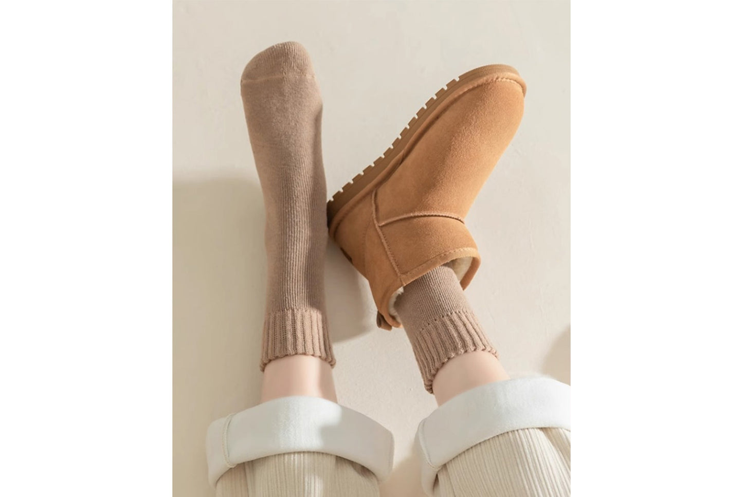 5-Pair Pack of Extra Thick Fleece Terry Socks