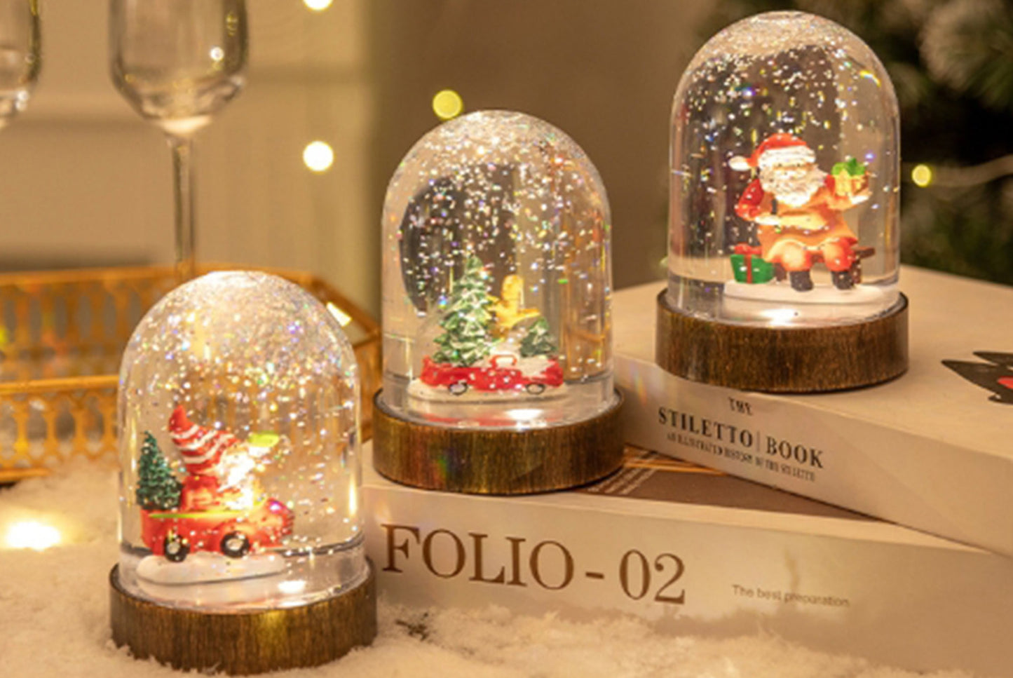 **Christmas Shade Night Light - Creative Desktop Decor**