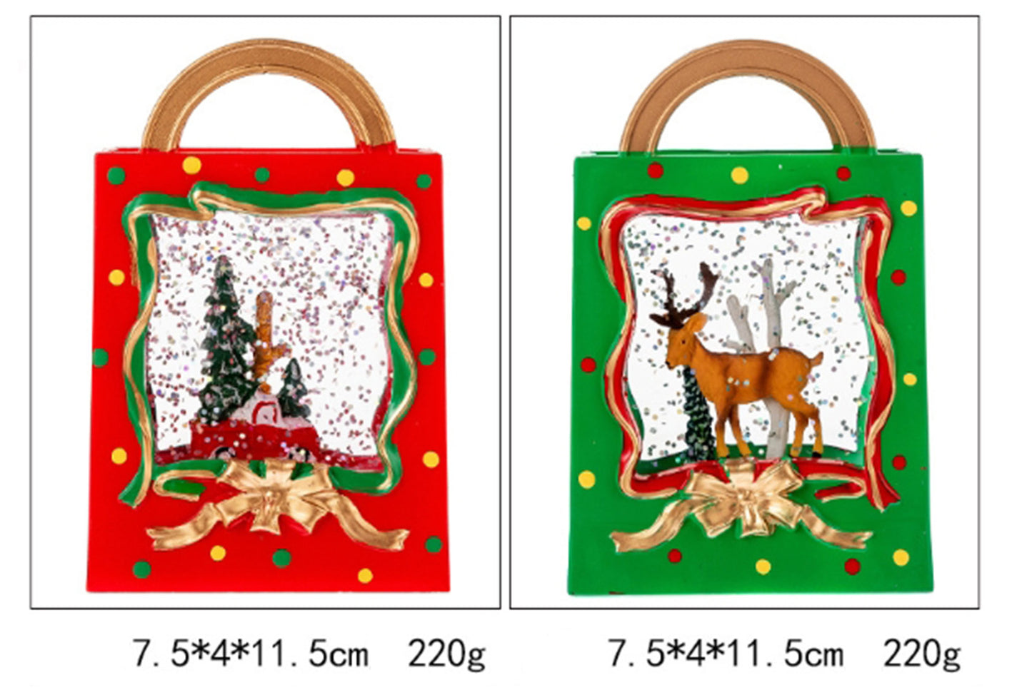 Portable Crystal Chandelier - Snowy Christmas Water Ball Light Decoration