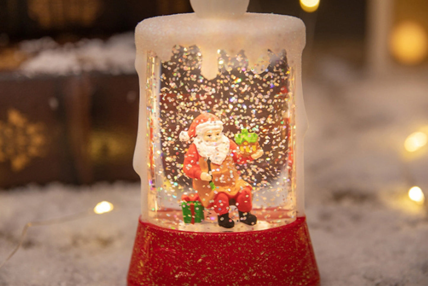 Christmas Tree Crystal Chandelier - Luminous Candle Light Desktop Ornament