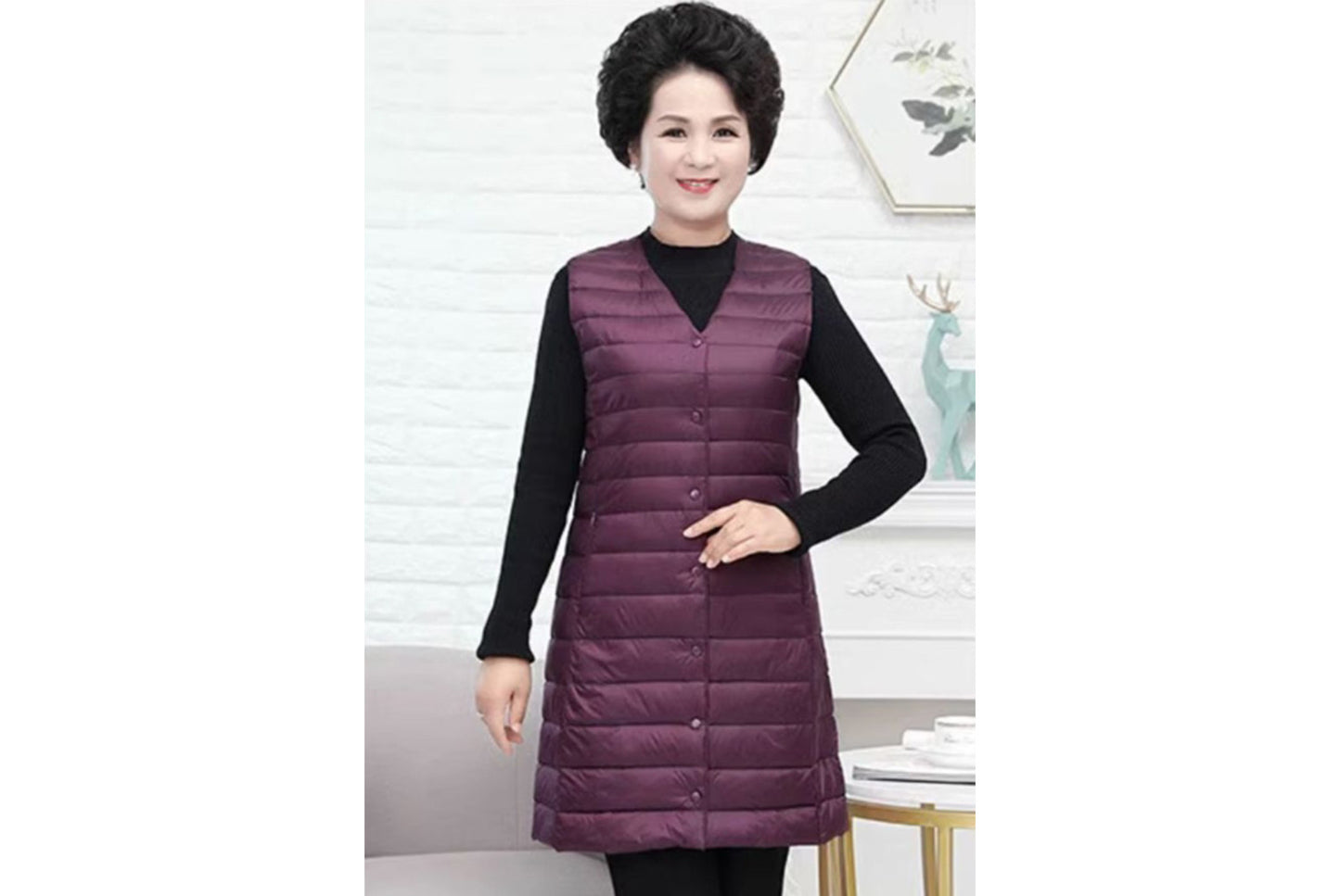 Middle-Aged and Elderly Down Vest