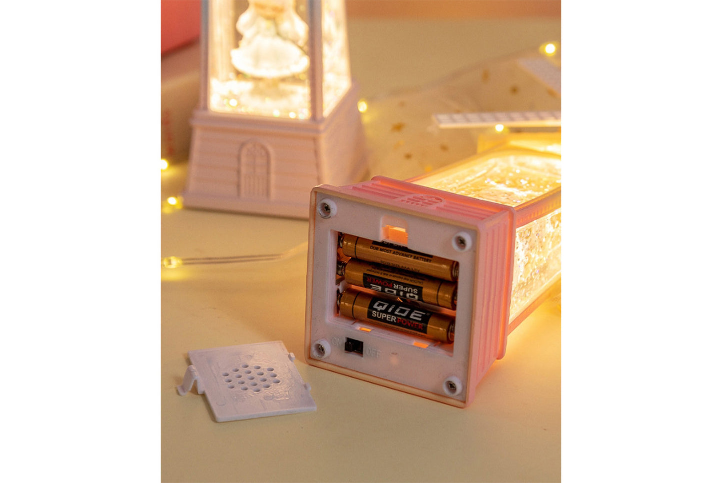 Creative Windmill Music Box - LED Light-Up Crystal Chandelier Gift