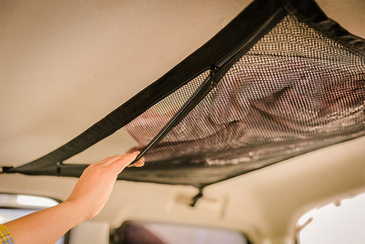 **Car Roof Storage Net (Double Zipper Storage Net)**