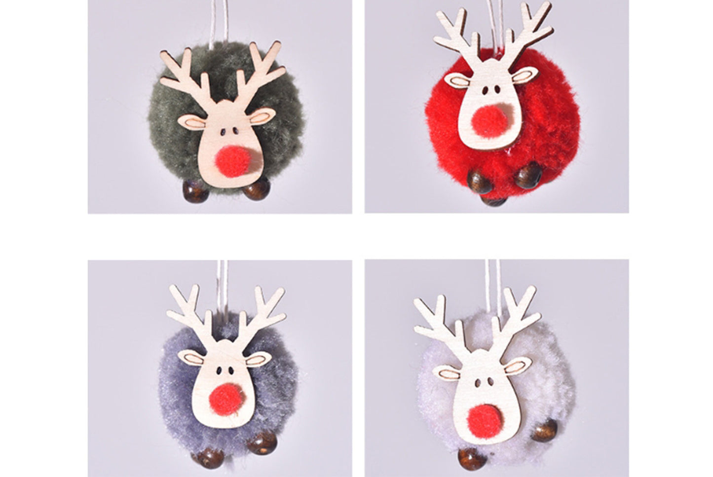 **Christmas Plush Deer Pendant - Holiday Decorative Figure**
