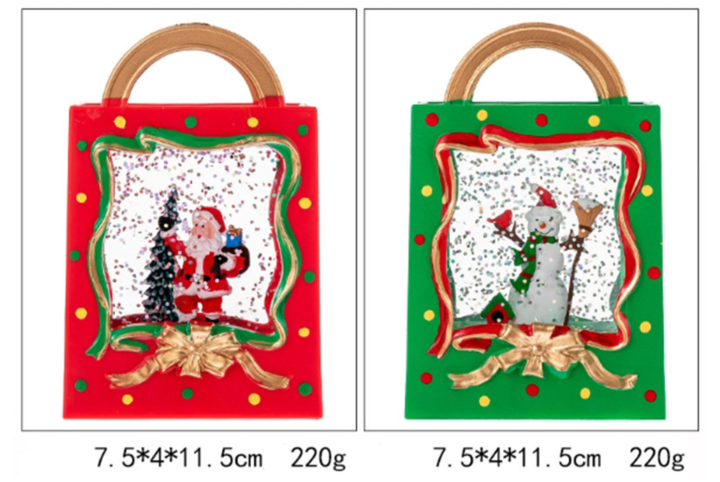 Portable Crystal Chandelier - Snowy Christmas Water Ball Light Decoration