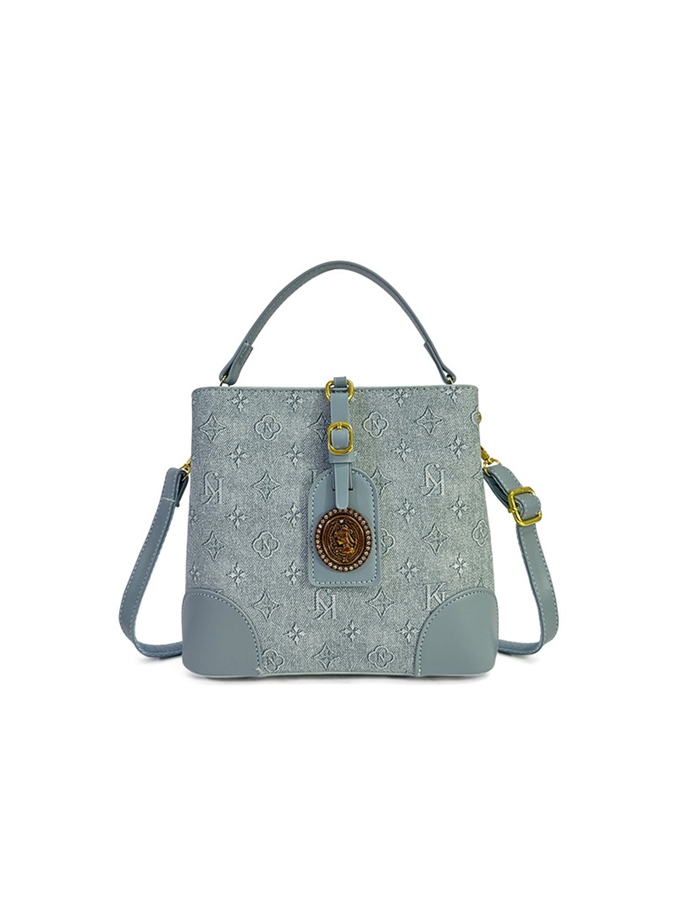 Retro Printed Tote Bucket Bag