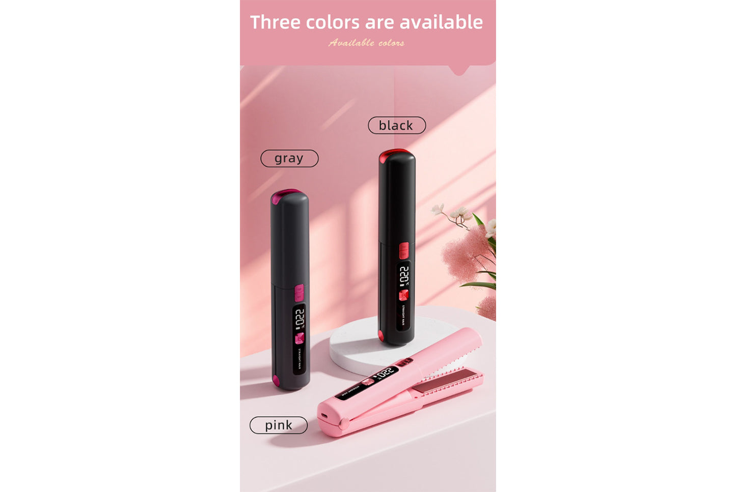 **Mini Wireless Straightener & Curler**