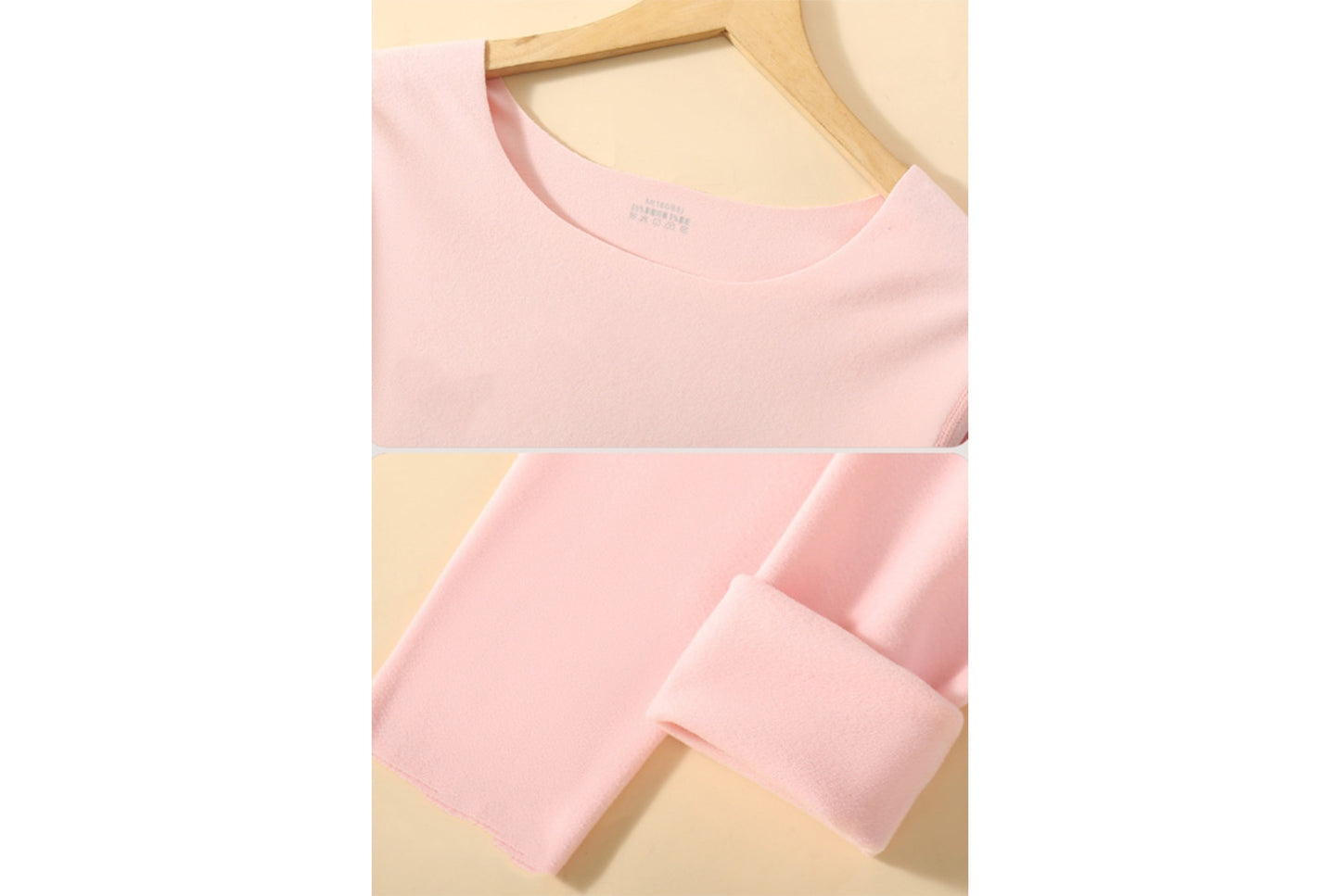 **Couple's Double-Sided Brushed Seamless Thermal Underwear Set**