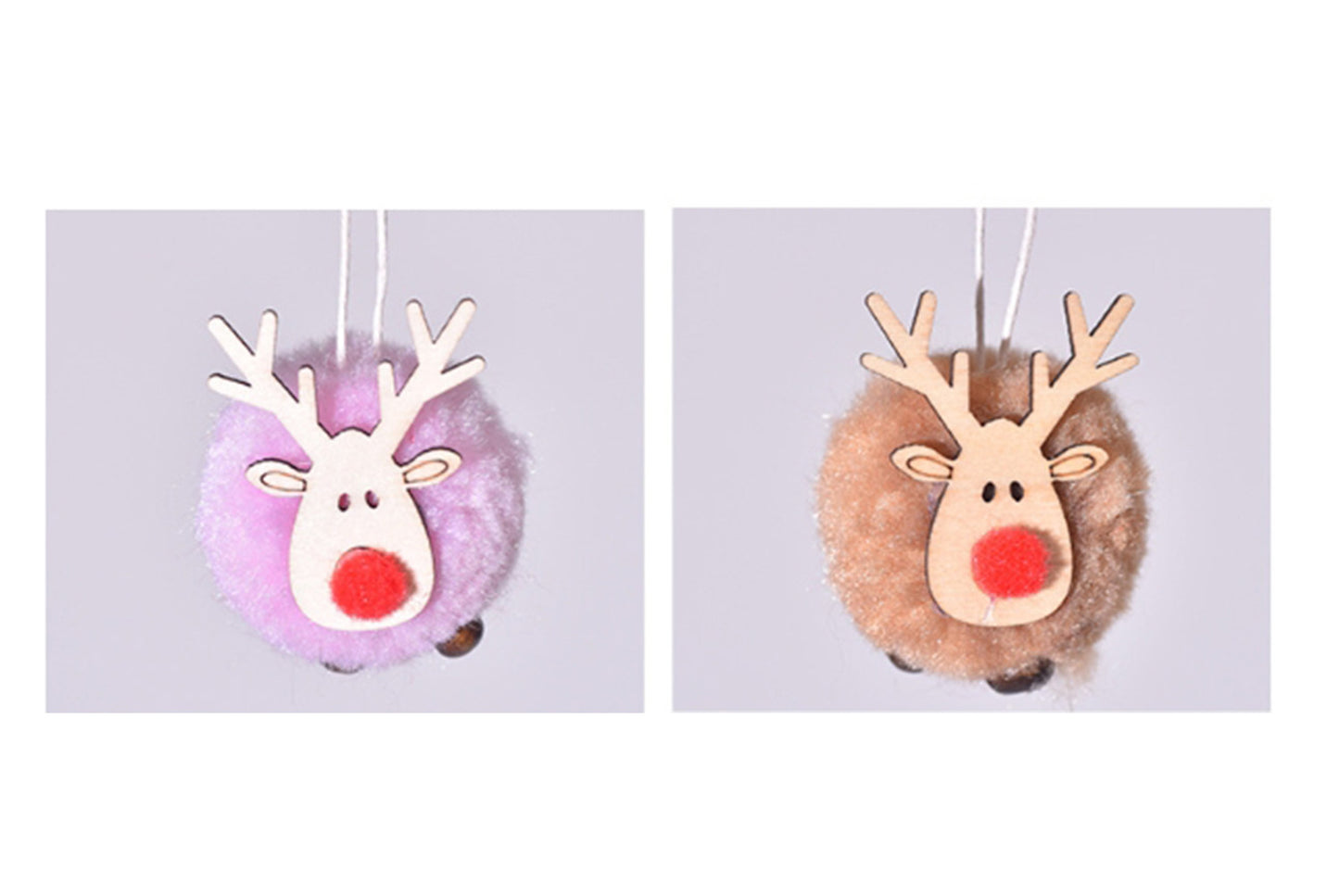 **Christmas Plush Deer Pendant - Holiday Decorative Figure**