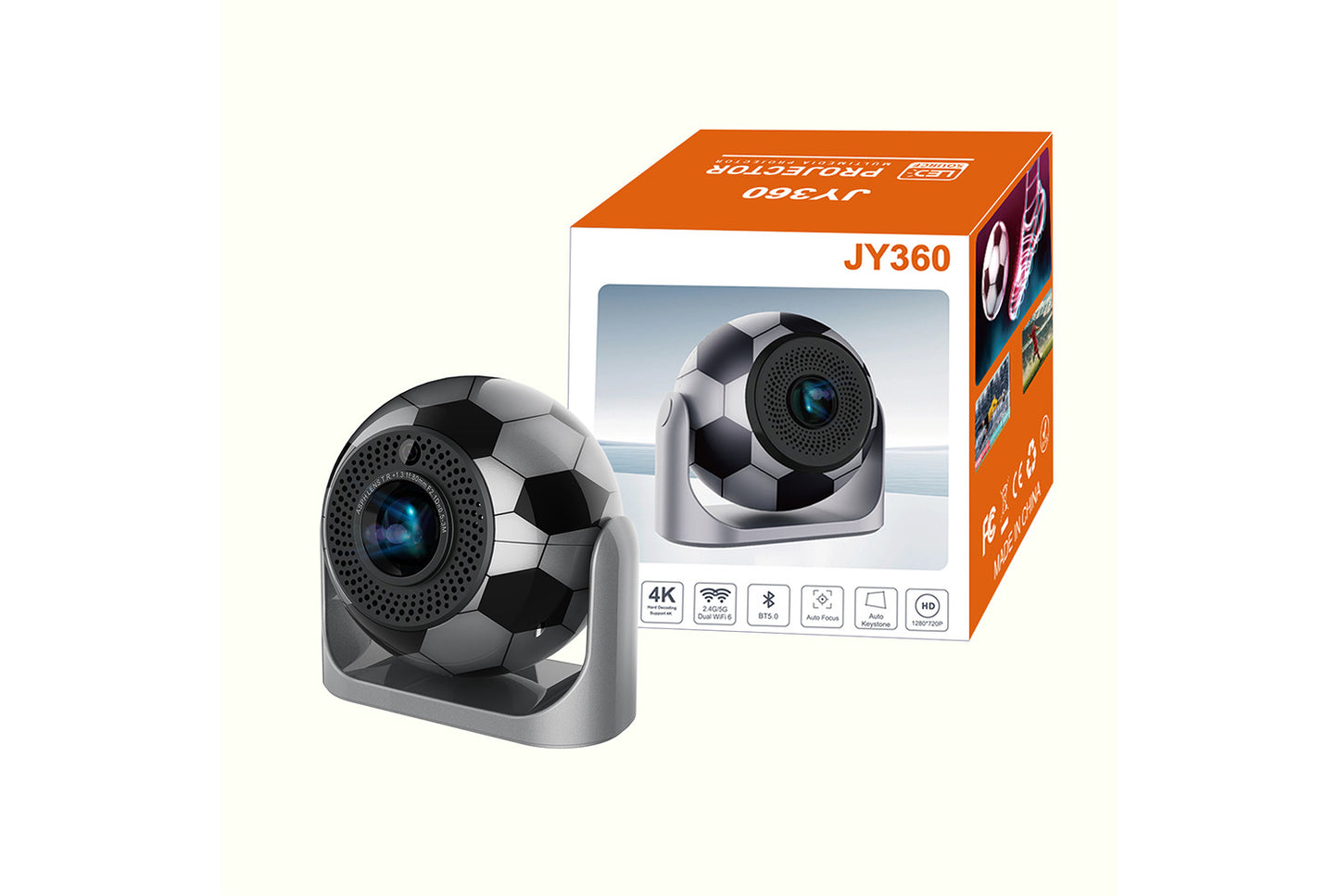 **JY360 Android 13 Smart Projector Home HD Model**(UK plug)