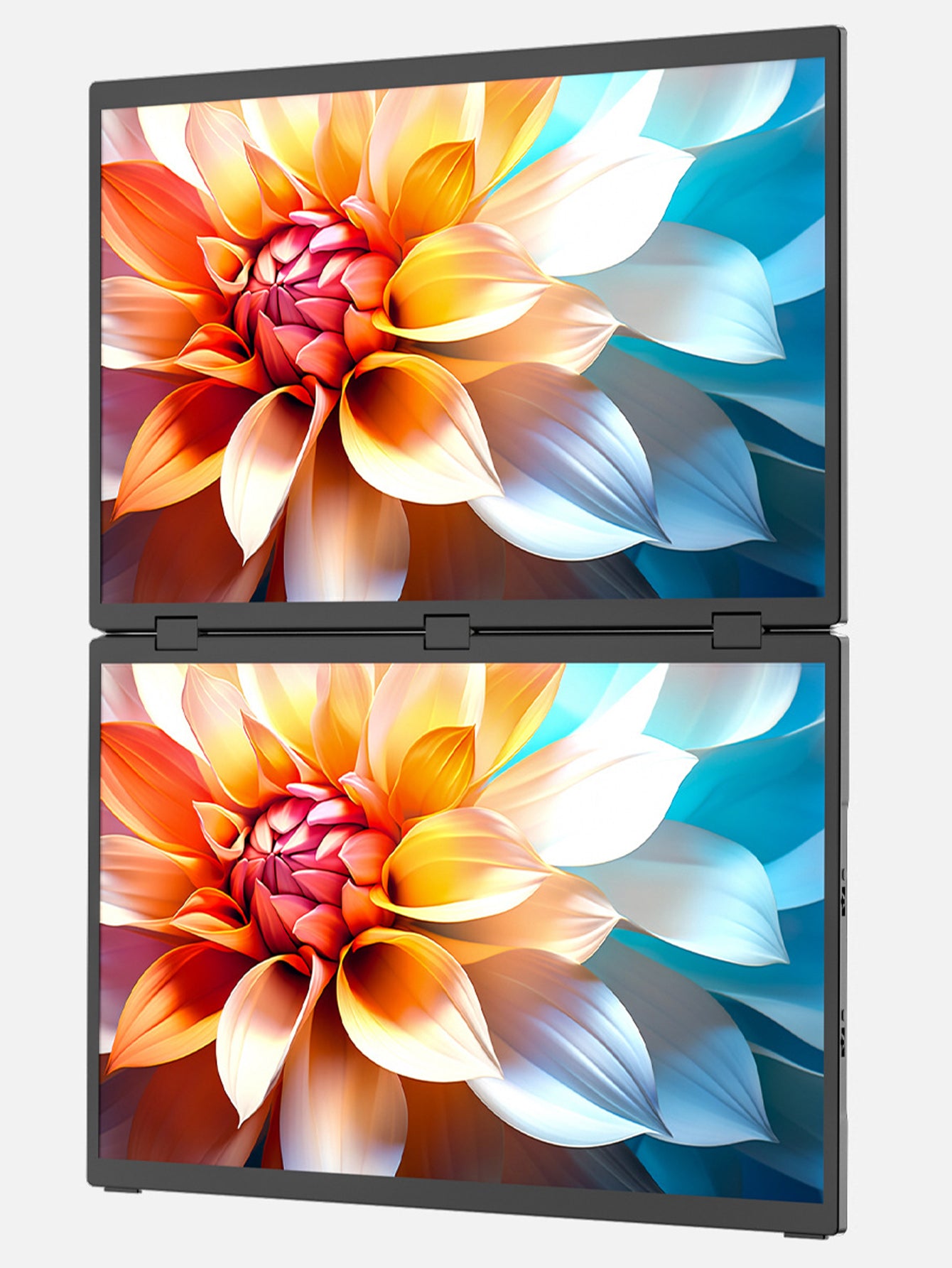Touchscreen portable displa