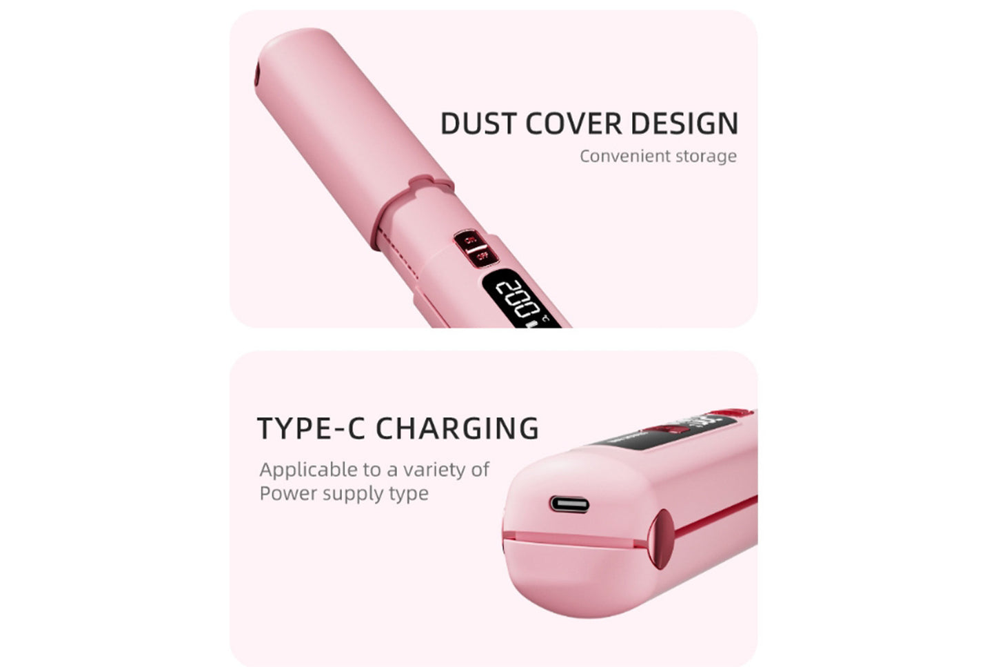 **Mini Wireless Straightener & Curler**