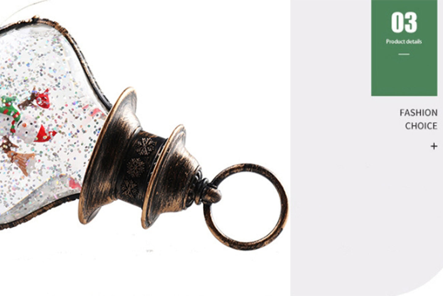 Christmas Snowflake Crystal Ball Night Light - Santa Claus Tree Fun Ornament*