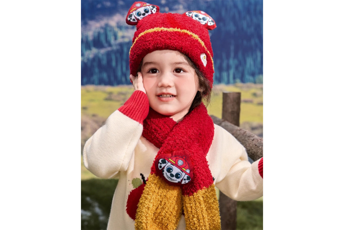 Children's Warm Half-Fleece Knit Hat