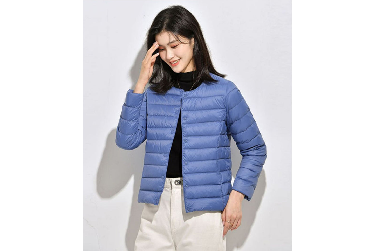 **Lightweight Down-Lined Down Jacket for Autumn/Winter (Warm Version)**