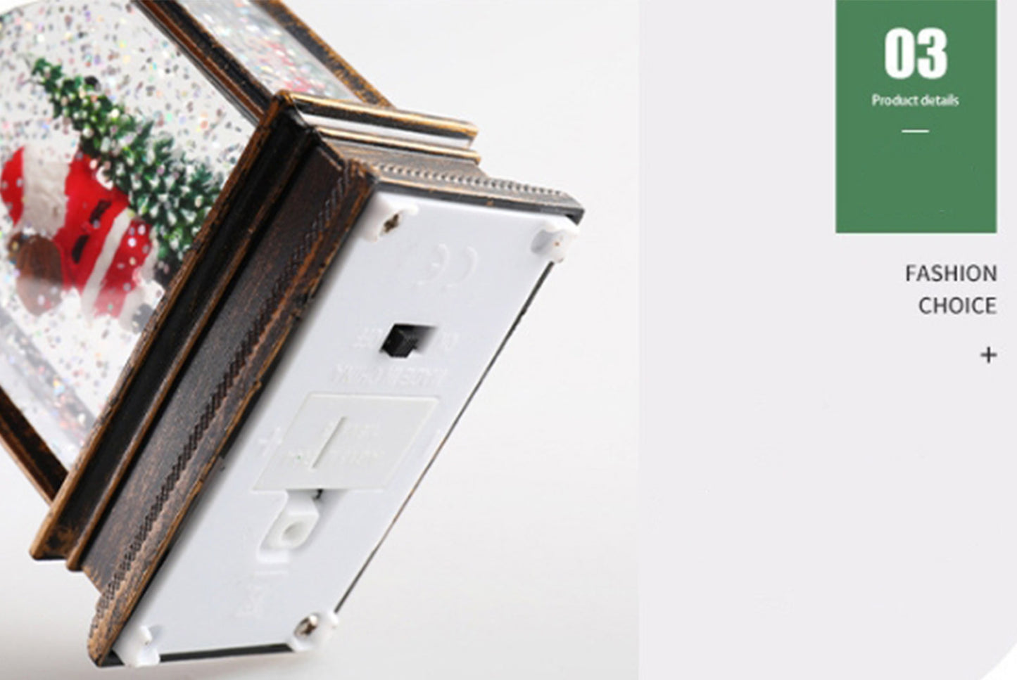 **Christmas Luminous Water-Filled Flat Lantern - Various Desktop Ornaments**