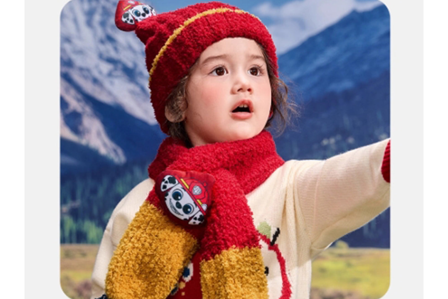 Children's Warm Half-Fleece Knit Hat