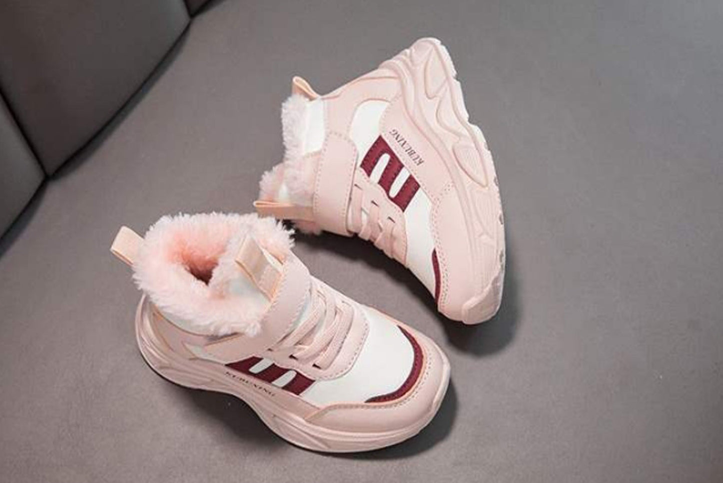 Girls' Fleece-Lined Sneakers, Warm High