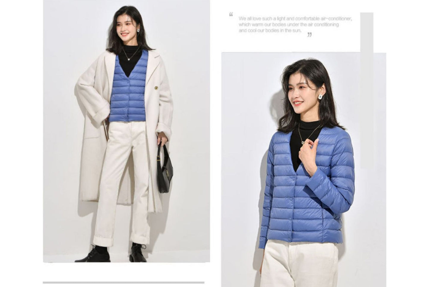 **Lightweight Down-Lined Down Jacket for Autumn/Winter (Warm Version)**