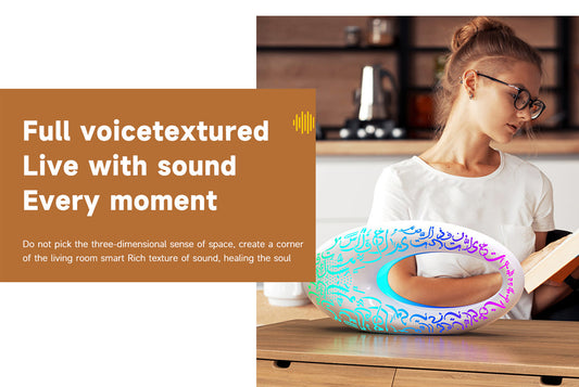 Wireless Bluetooth Speaker with Metallic Colorful Lights