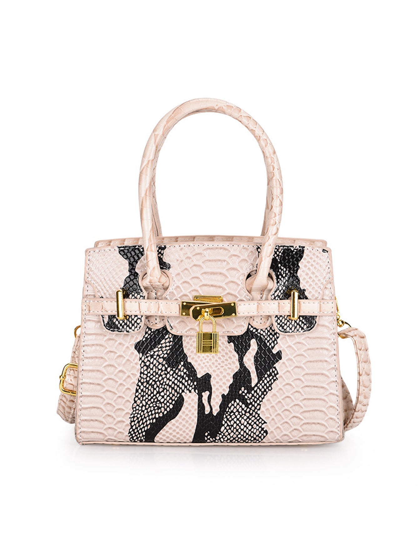 Simple and light luxury Large capacity crocodile pattern handbag