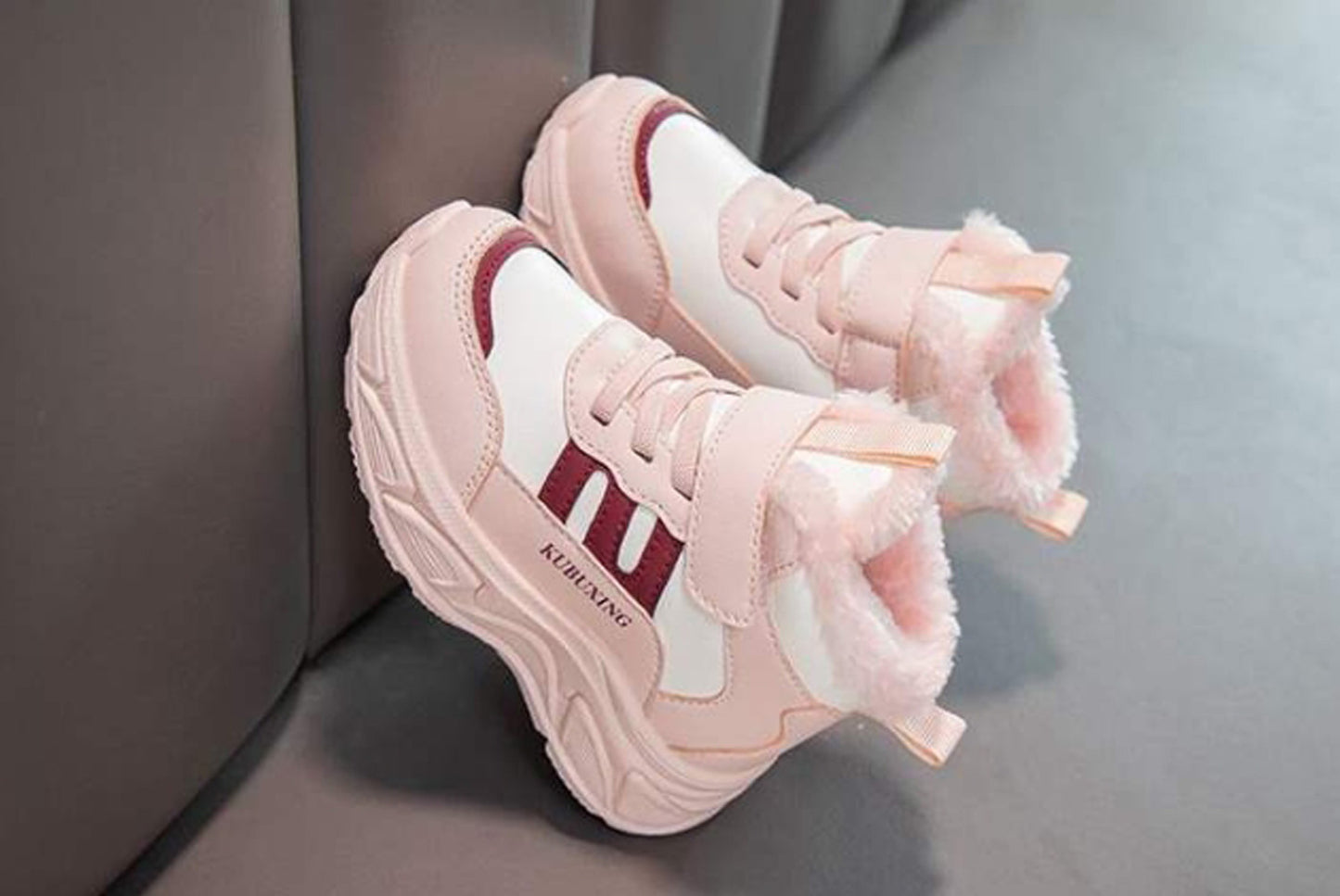 Girls' Fleece-Lined Sneakers, Warm High