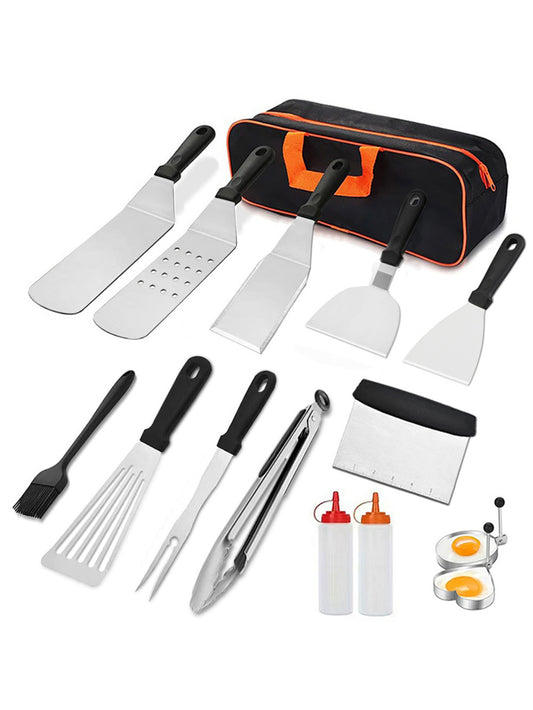 Camping BBQ stainless steel barbecue tool set