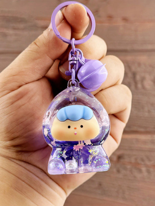 Creative luminous quicksand keychain——Flash Fruit Zizai Series