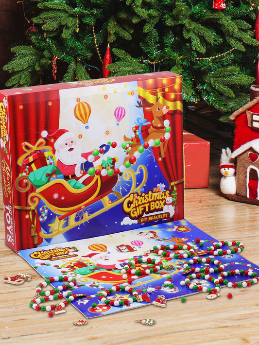 Christmas Blind Box DIY Beaded Countdown Calendar Children's Surprise Toy Gift Box